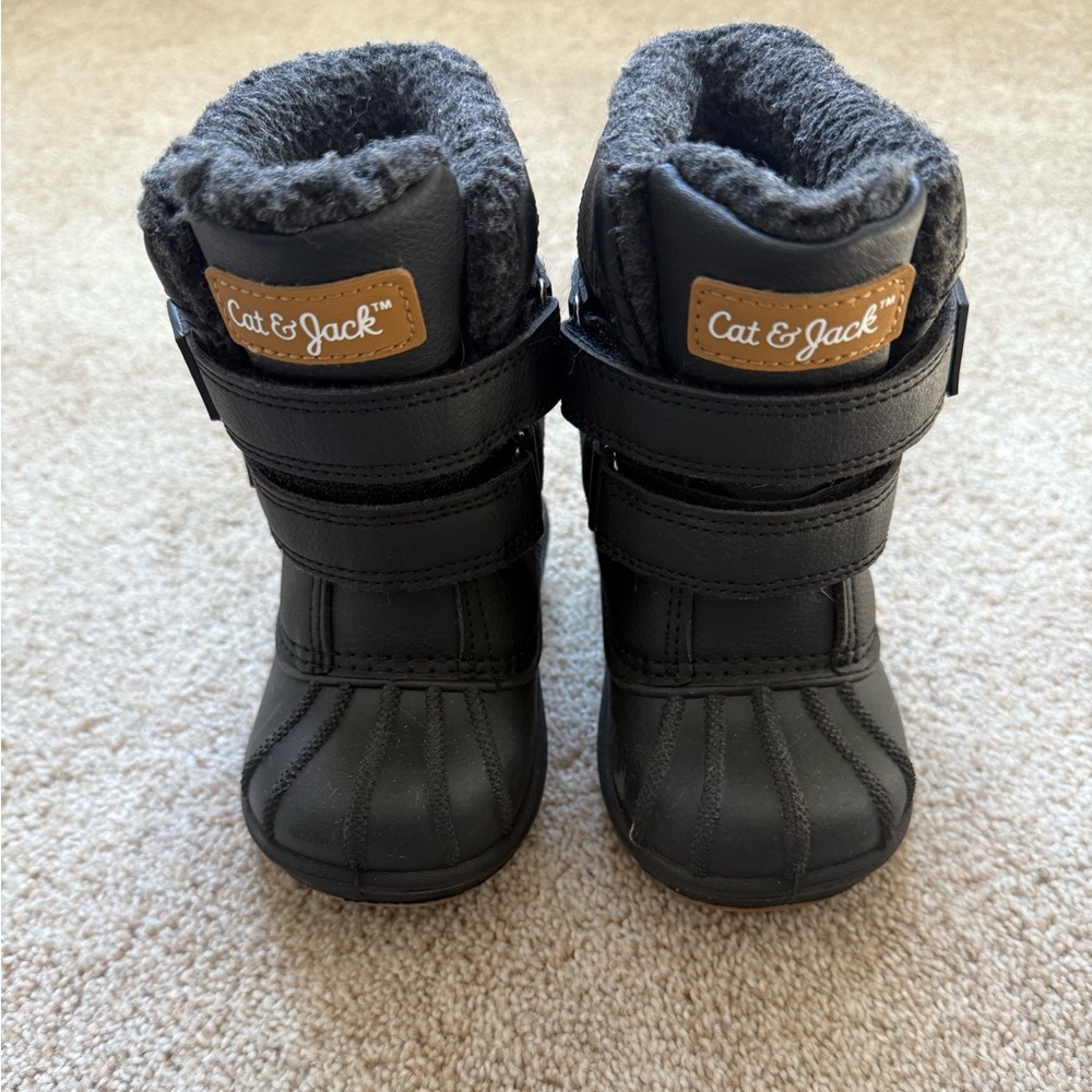 Cat & Jack Toddler Black Snow Boots